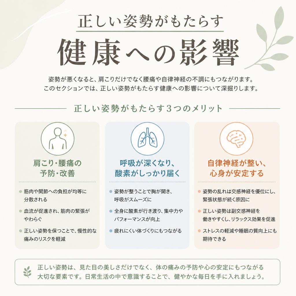 姿勢が与える影響とは