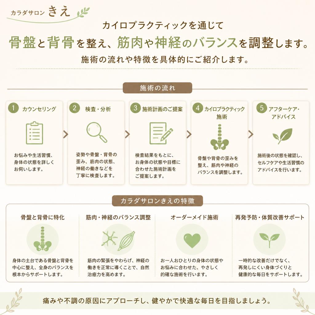カイロプラクティックでのアプローチ