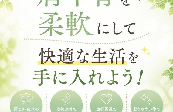 肩甲骨を柔軟にして快適な生活を手に入れよう！｜市川市南行徳カイロプラクティックサロン「カラダサロンきえ」