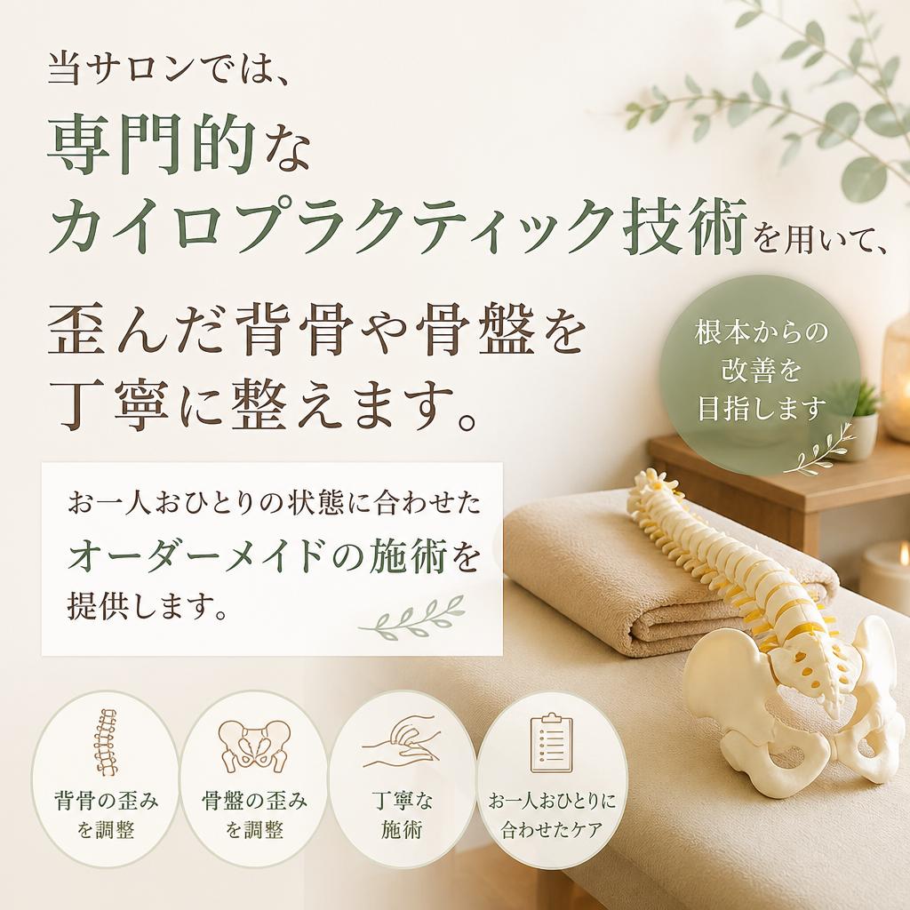 カイロプラクティックによる整体施術