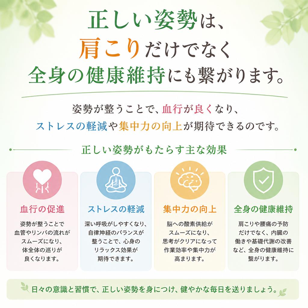 姿勢改善の重要性