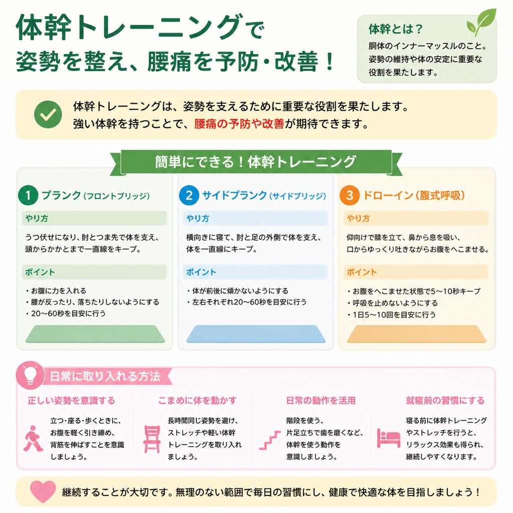 体幹トレーニングの効果