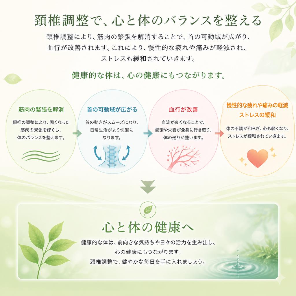 頚椎調整で得られるメリット
