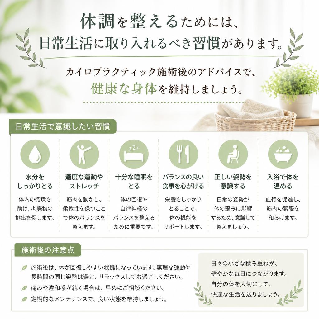 健康維持のためのライフスタイルアドバイス