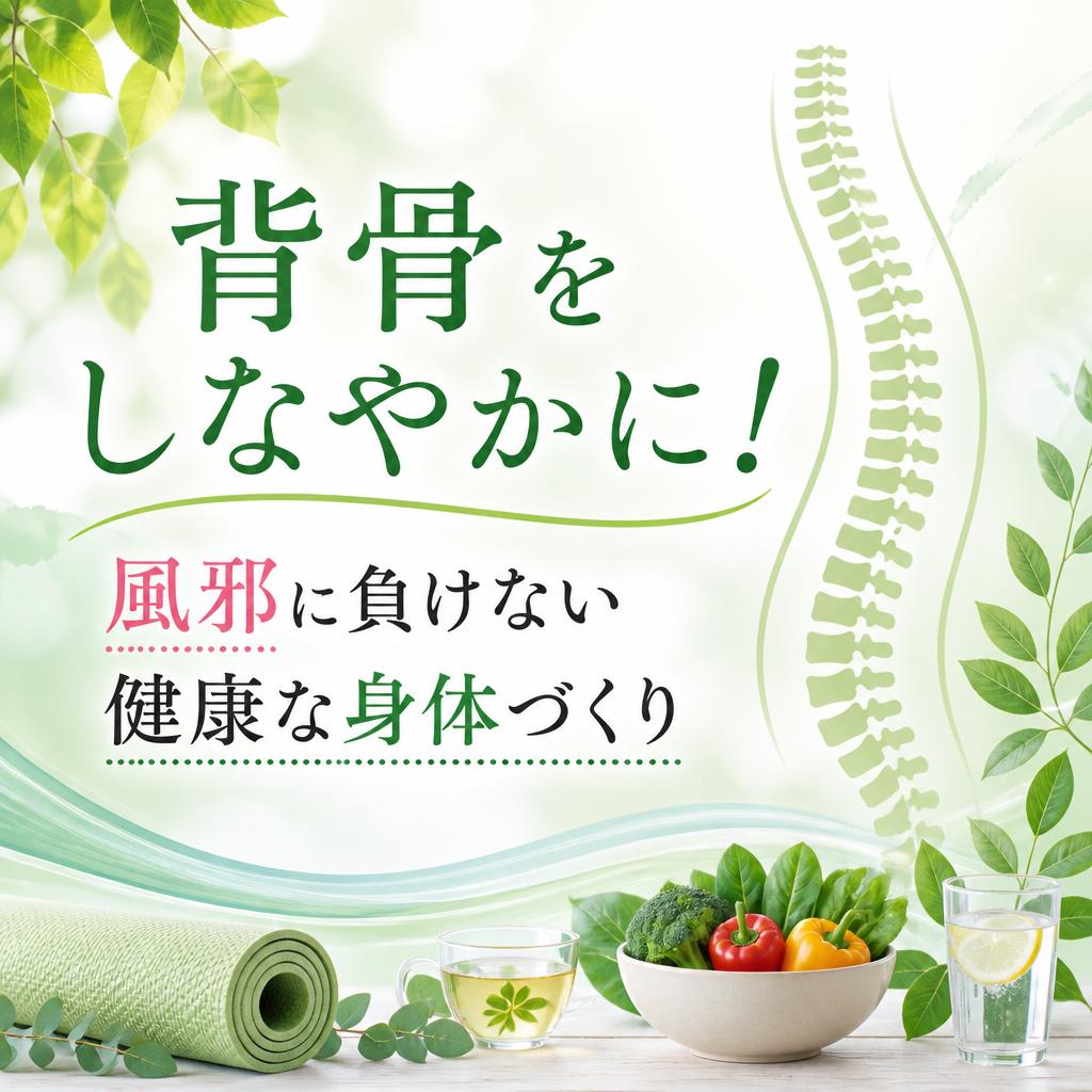 背骨をしなやかに！風邪に負けない健康な身体づくり