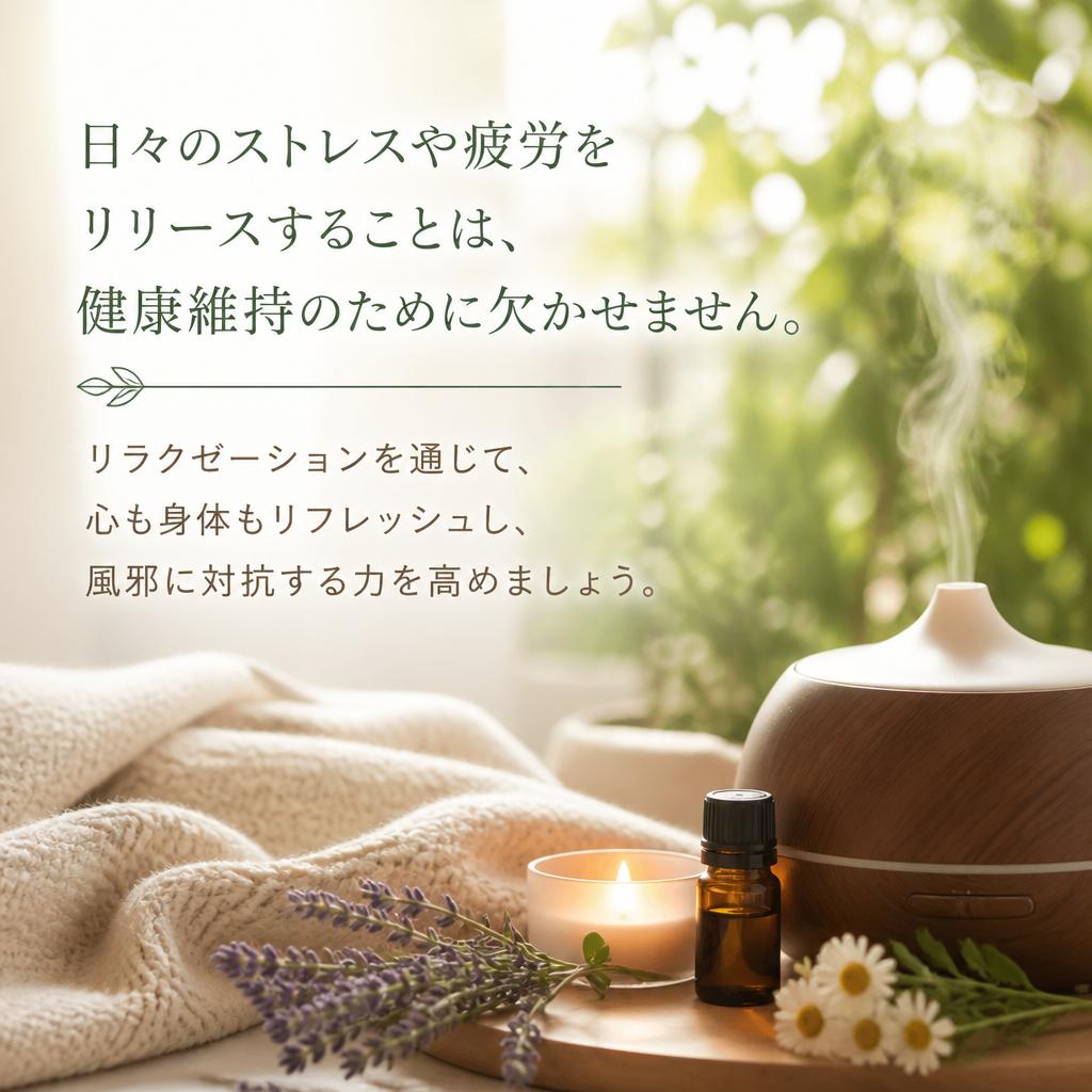 リラクゼーションで心身をリセット