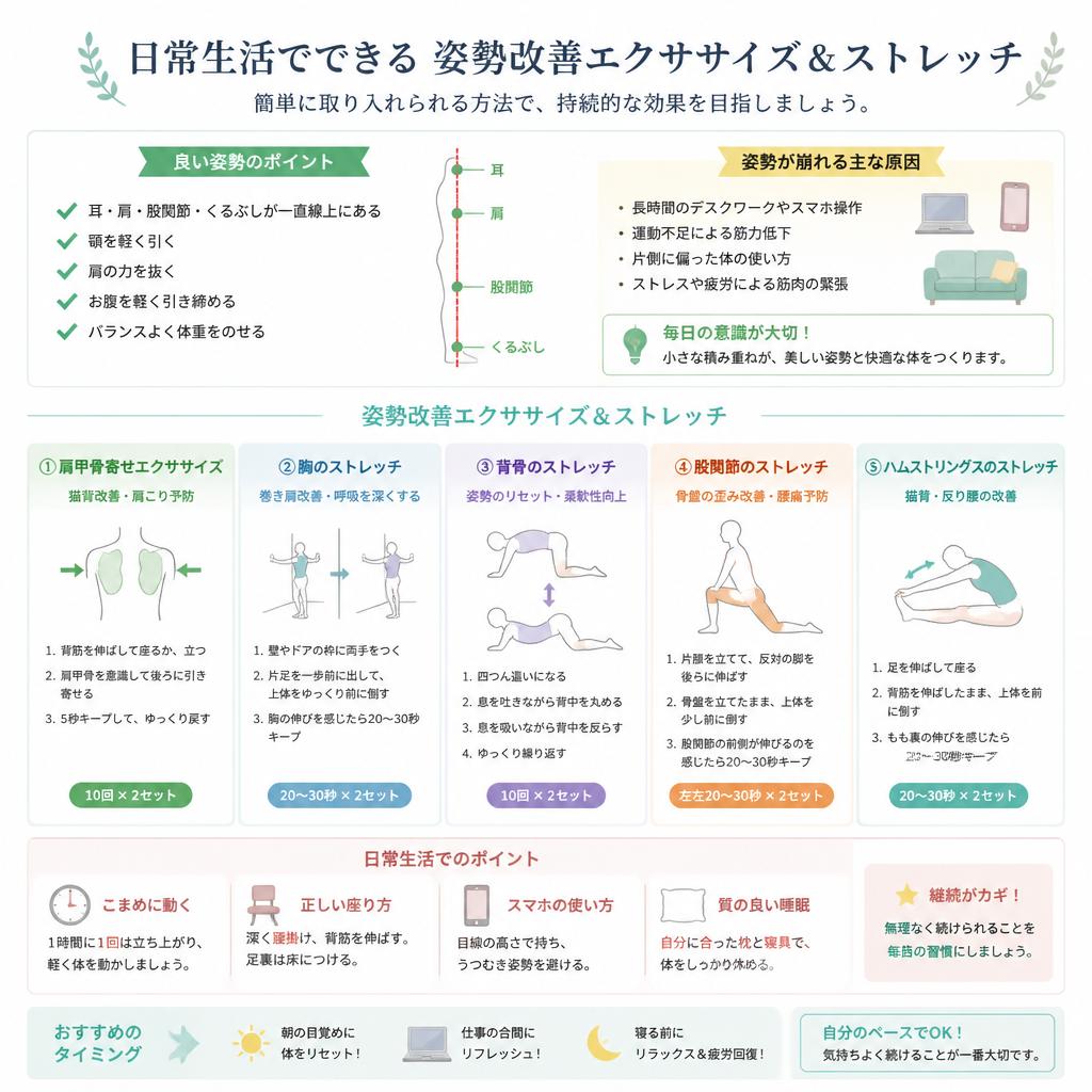 効果的な姿勢改善法