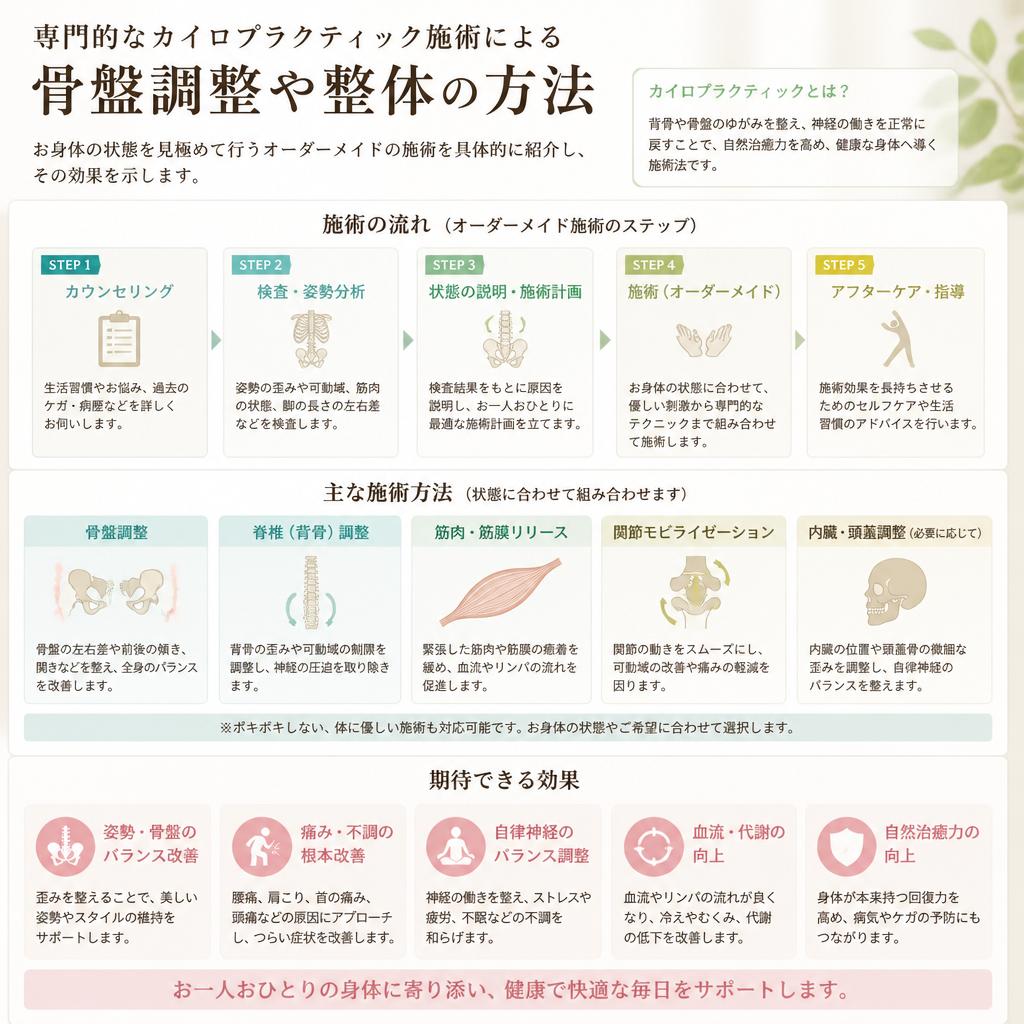 3. 骨盤調整と整体のアプローチ