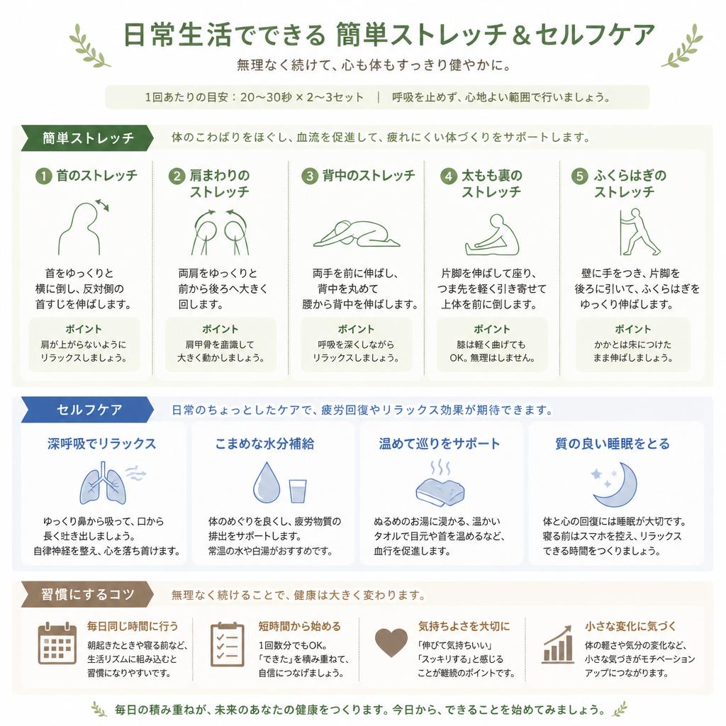 4. ストレッチとセルフケアの提案