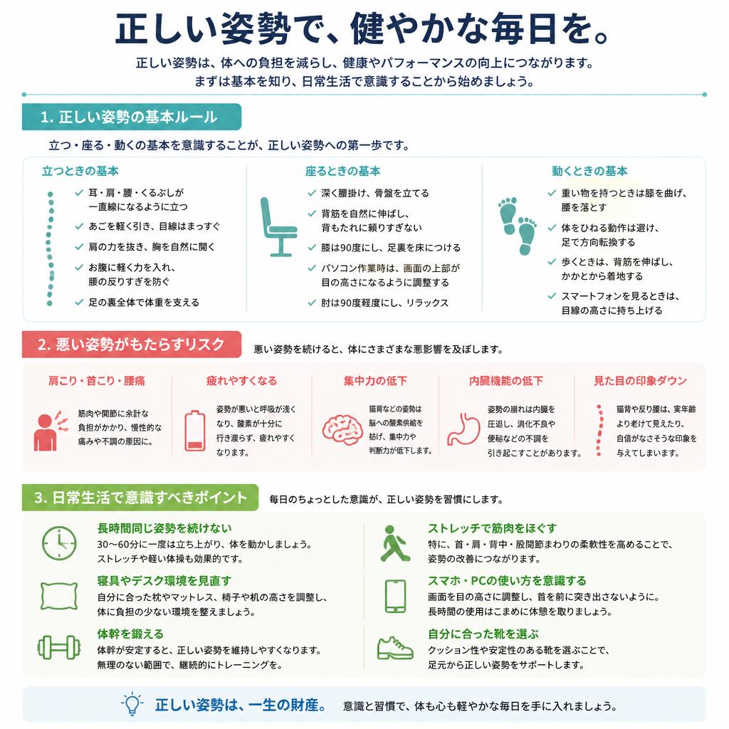 姿勢改善のためのポイント