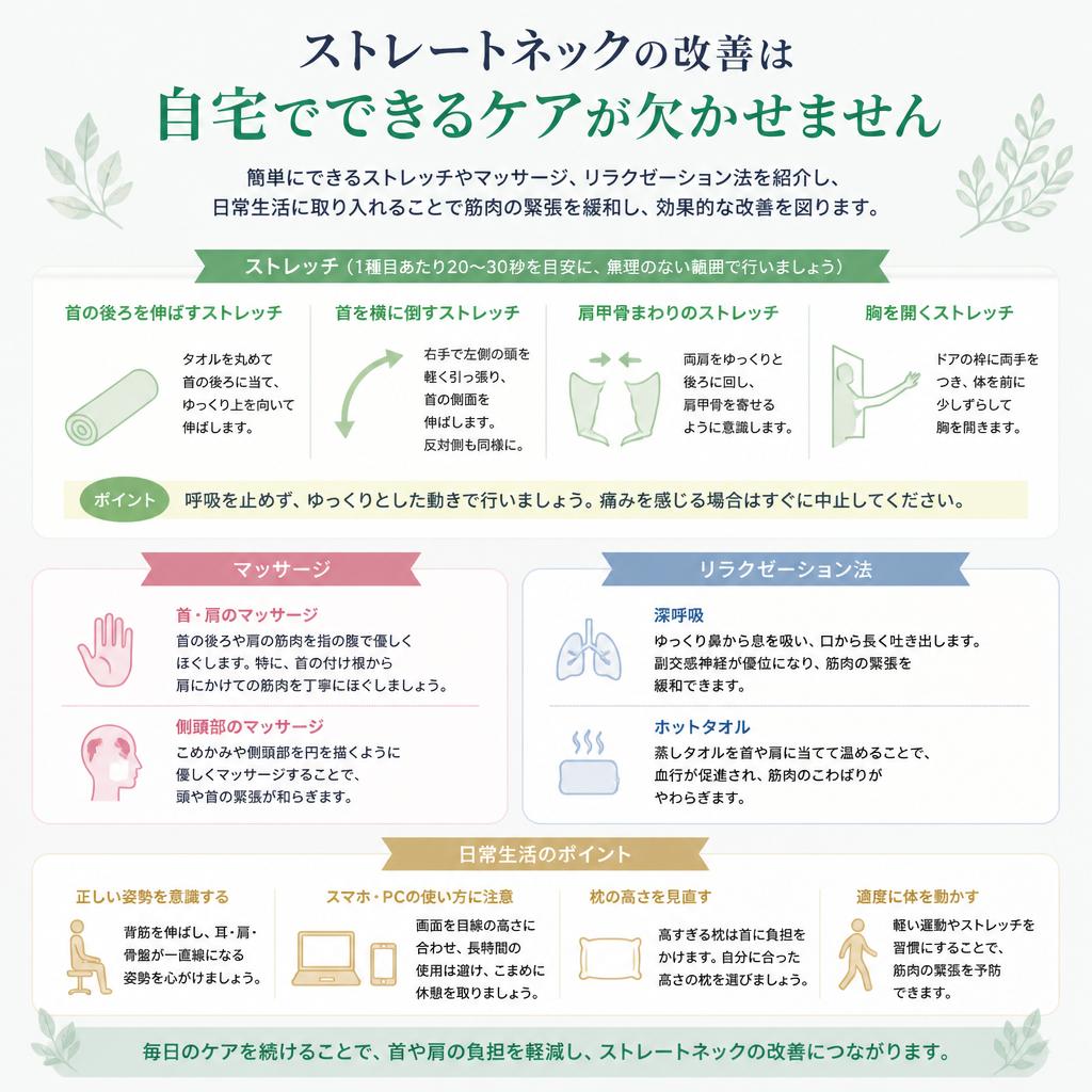 自宅でできるケアとリラクゼーション