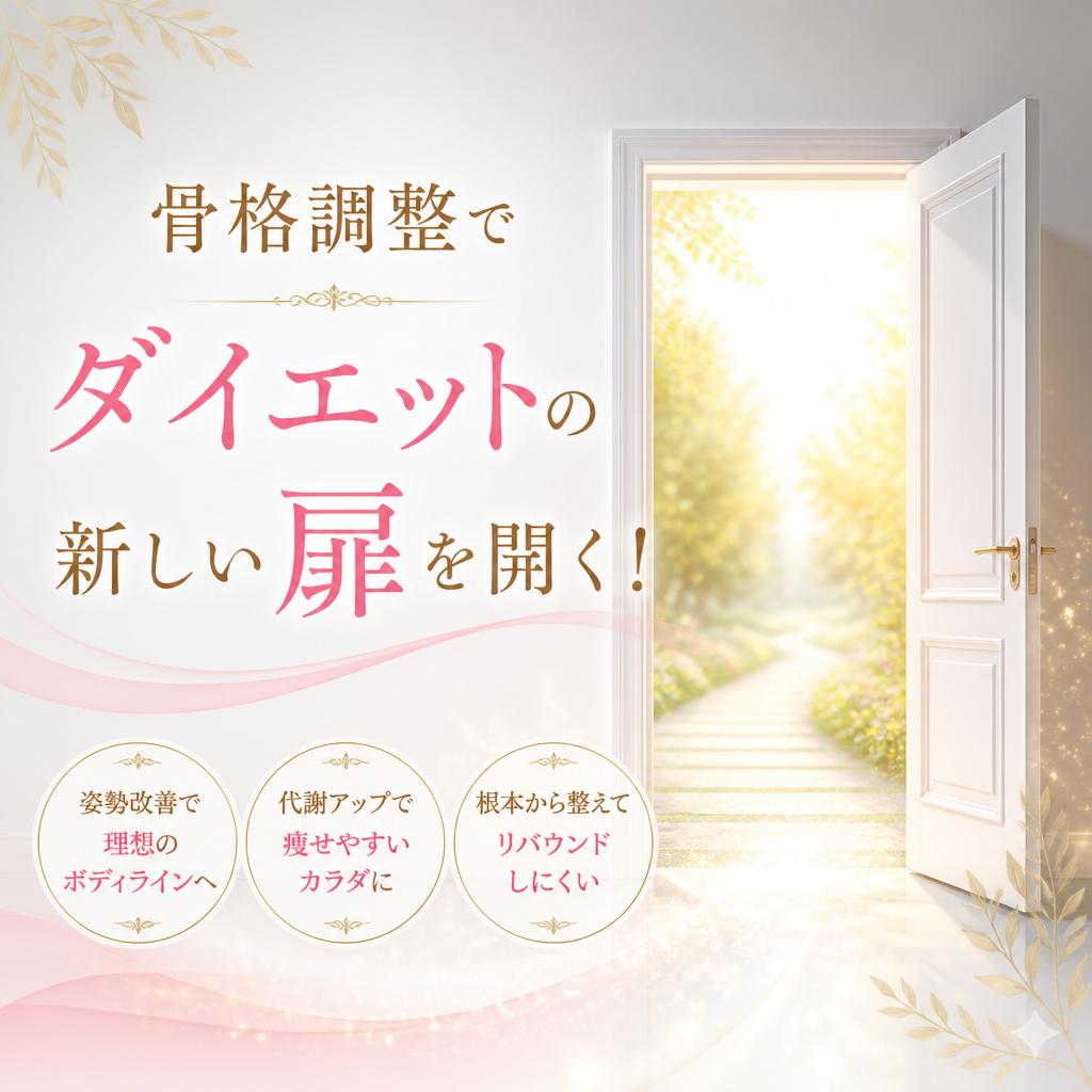 骨格調整でダイエットの新しい扉を開く！